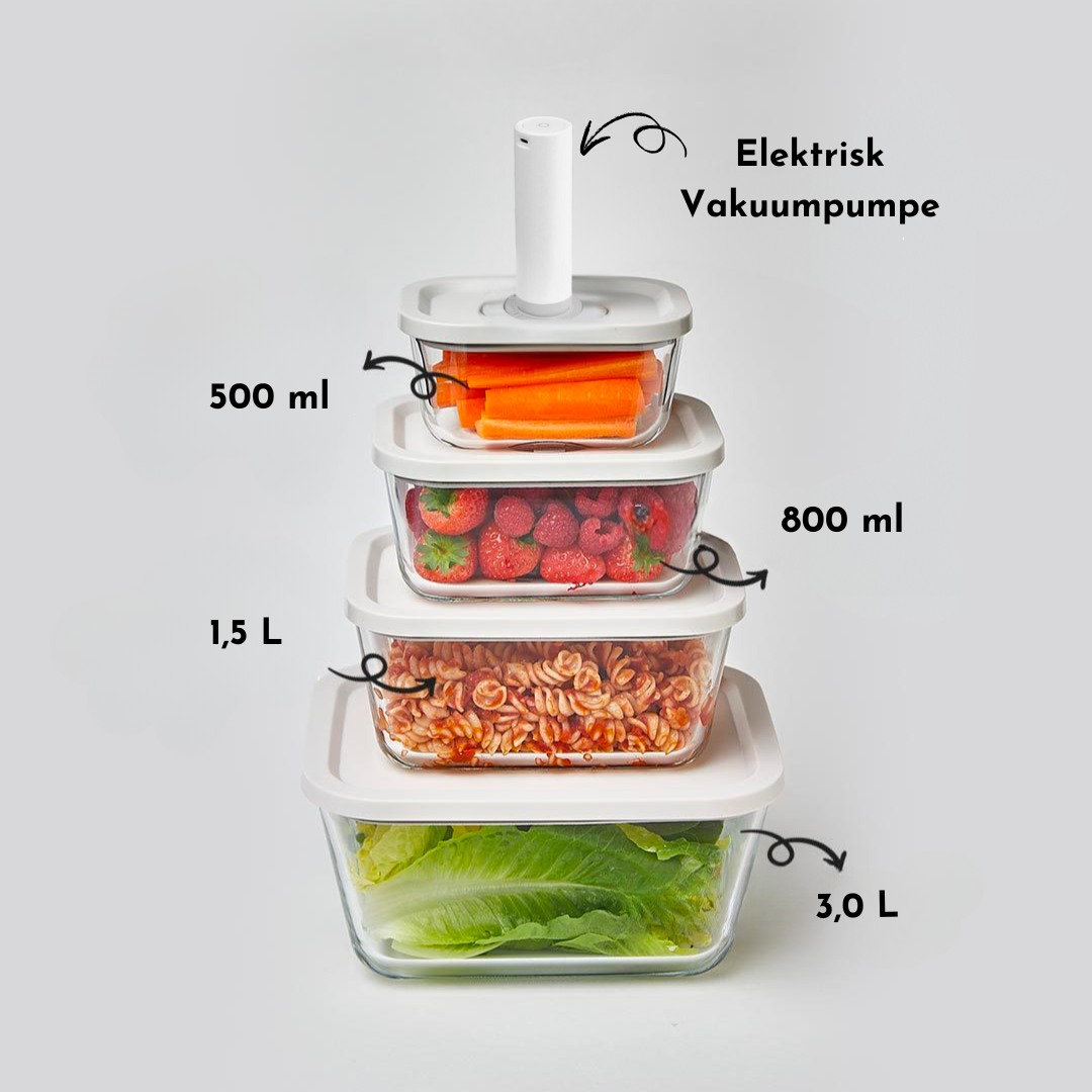 Nordicbox® Madopbevaring - Vakuumsæt